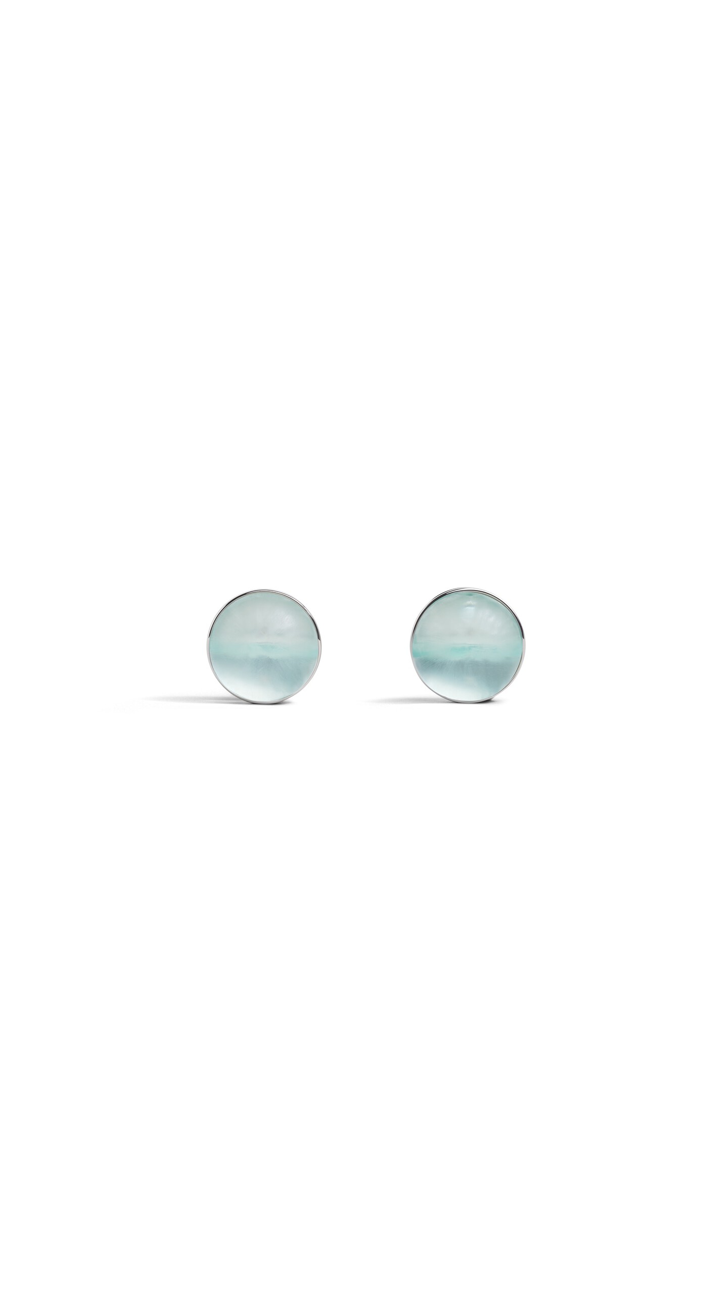 ALA&Iuml;A SPHERE EARRINGS PALE GREEN