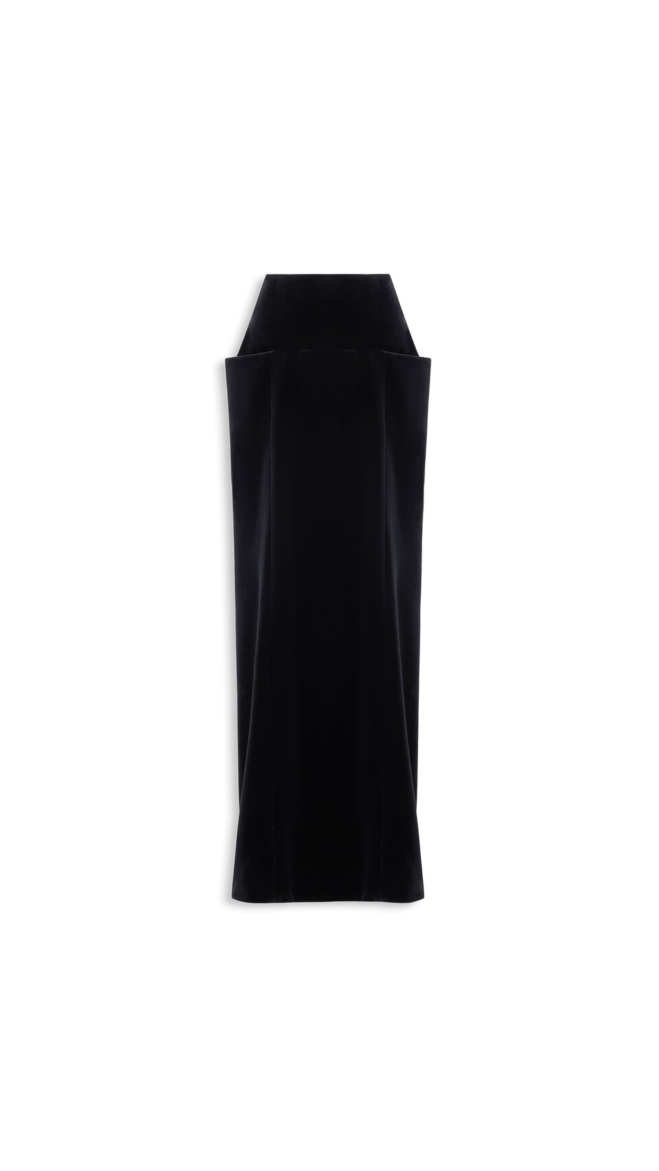 ALA&Iuml;A S&Auml;ULENROCK AUS BAUMWOLLSAMT SCHWARZ