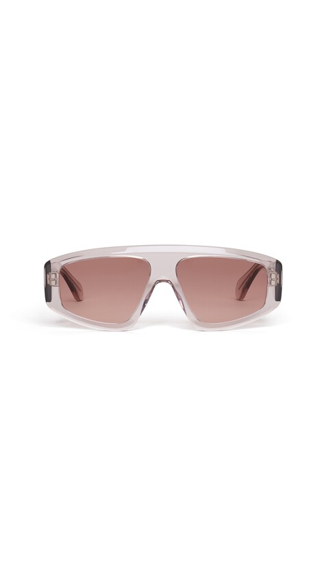 ALA&Iuml;A AVIATOR MASK SUNGLASSES BROWN/CARAMEL