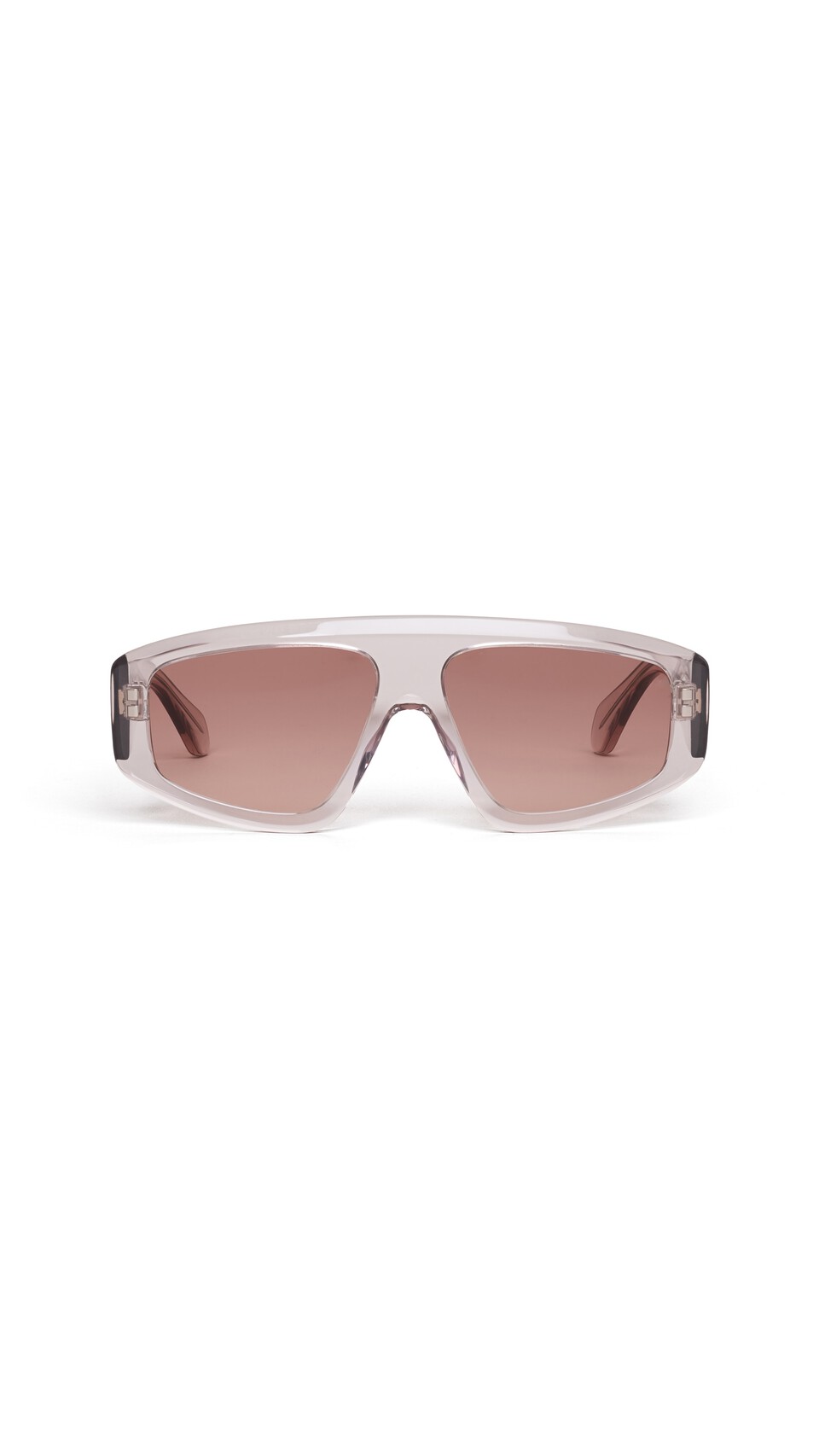 ALA&Iuml;A AVIATOR MASK SUNGLASSES BROWN/CARAMEL