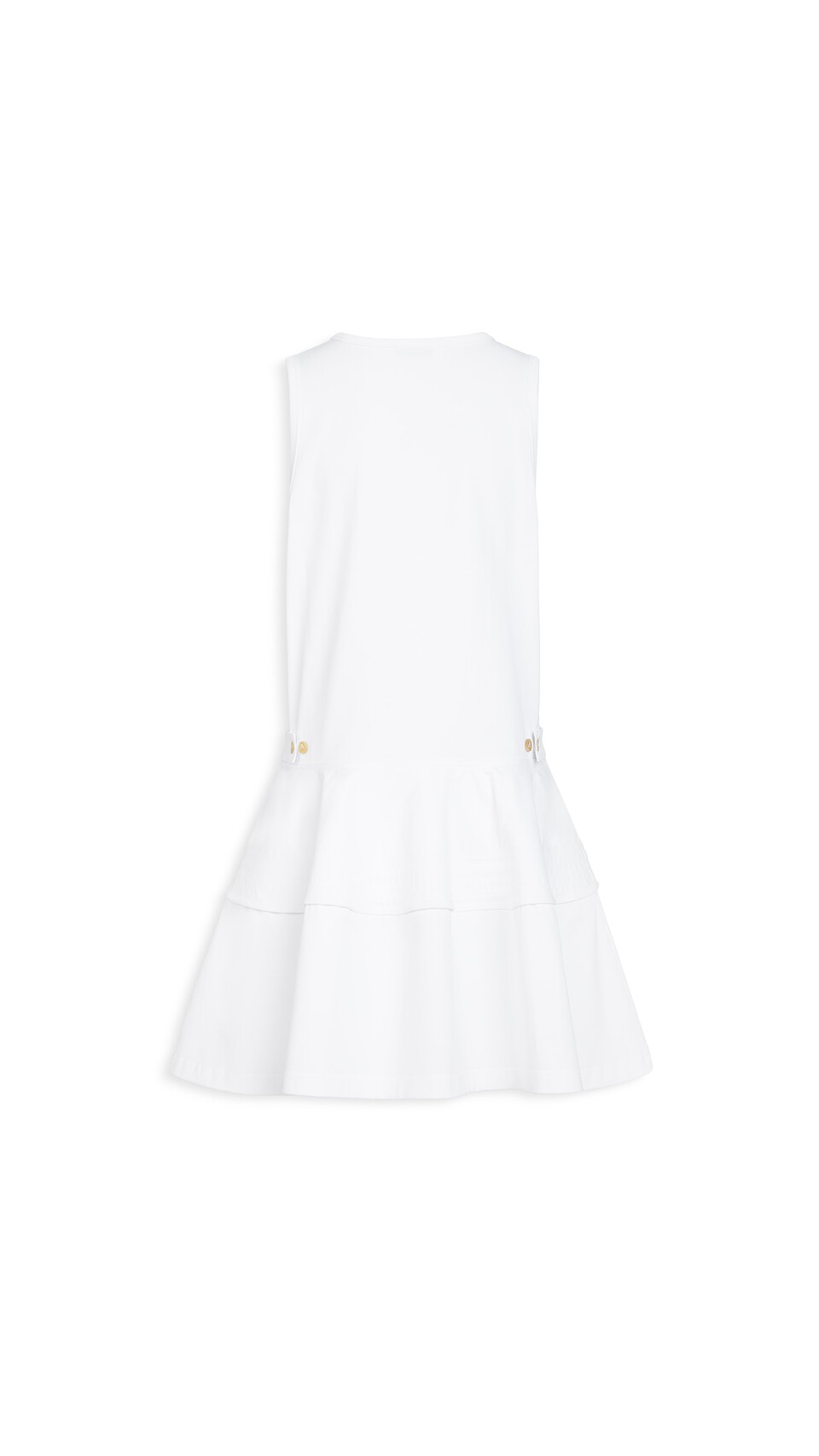 ALA&Iuml;A COTTON JERSEY TANK DRESS WHITE - View 2