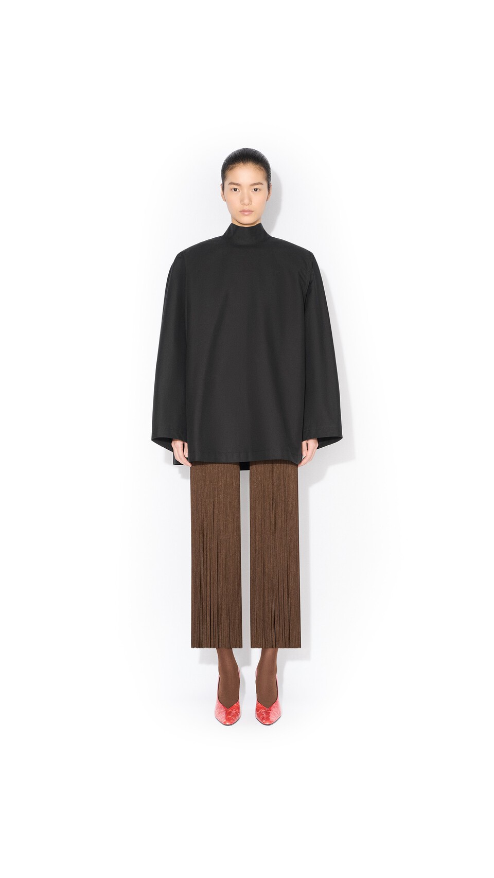 ALA&Iuml;A POPLIN REVERSE JACKET BLACK - View 2