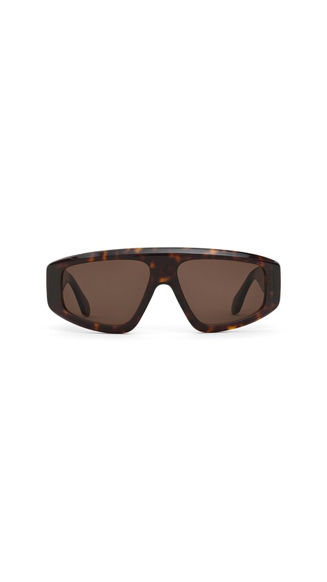 ALA&Iuml;A AVIATOR MASK SUNGLASSES DARK HAVANA