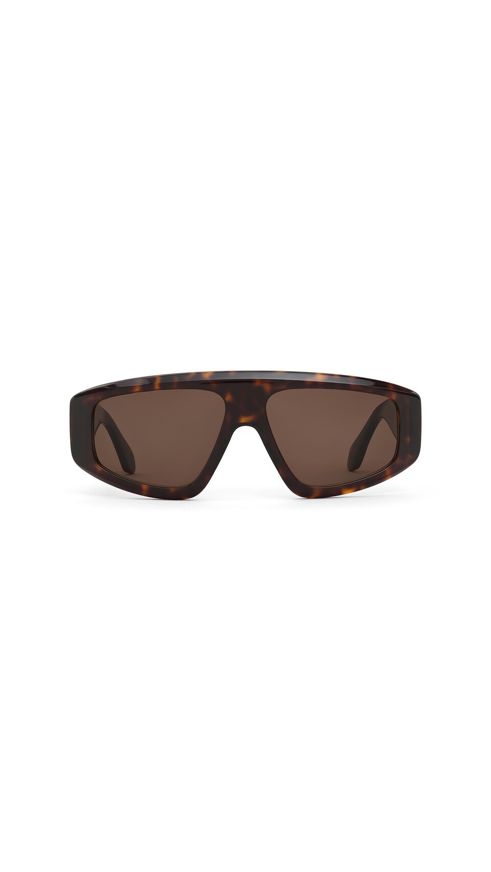 ALA&Iuml;A AVIATOR MASK SUNGLASSES DARK HAVANA