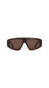 DARK HAVANA - ALA&Iuml;A AVIATOR MASK SUNGLASSES
