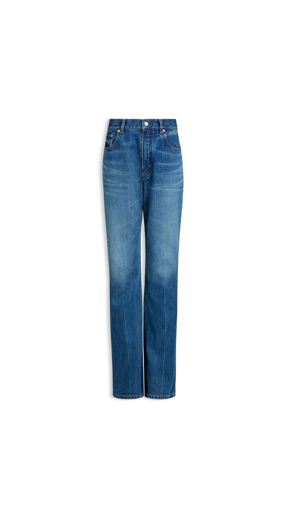 ALA&Iuml;A BOOTCUT DENIM JEANS SEA BLUE