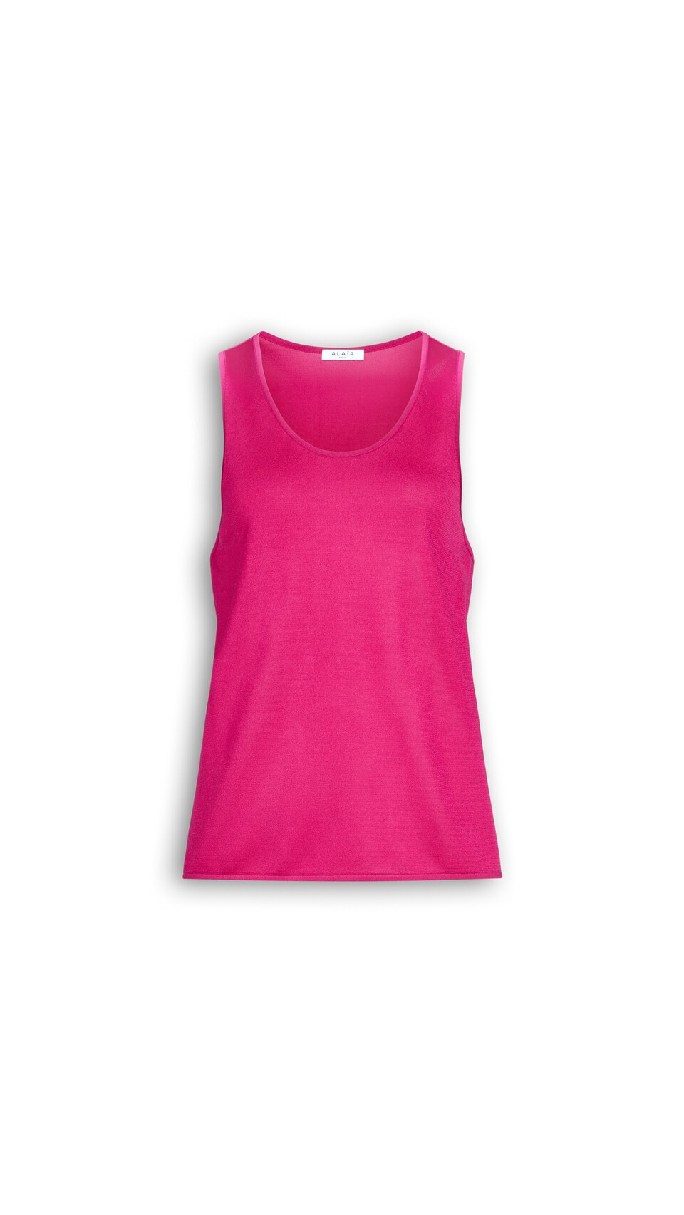 ALA&Iuml;A KNIT TANK TOP BOUGAINVILLEA