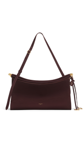 BORDEAUX - ALA&Iuml;A LE CLICK POCKET 35 BAG IN NUBUCK