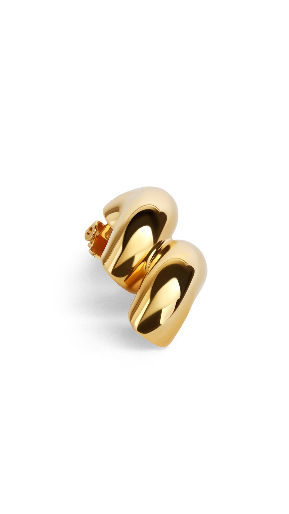ALA&Iuml;A TORSION CLIP EARRINGS YELLOW GOLD METALS - View 2