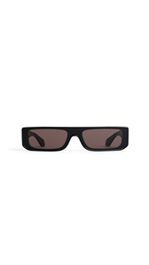 BLACK - ALA&Iuml;A RECTANGULAR MASK SUNGLASSES