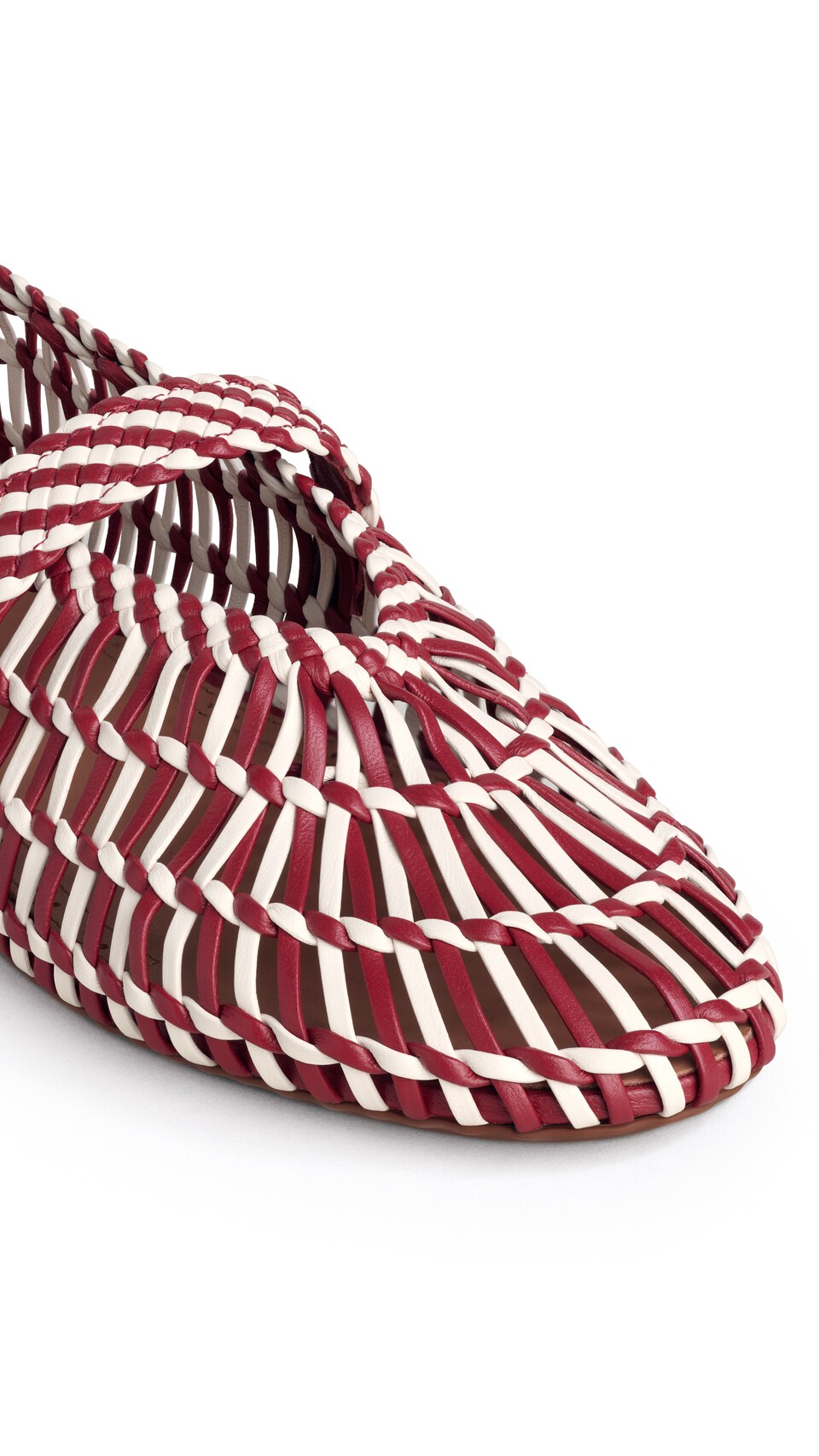 ALA&Iuml;A BALLET FLATS IN WEAVED LAMBSKIN  - View 3