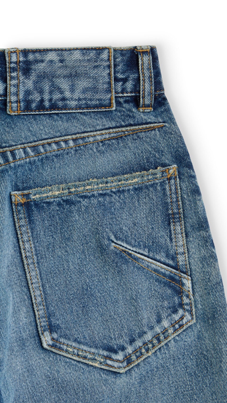 ALA&Iuml;A STRAIGHT DENIM JEANS LIGHT BLUE - View 4