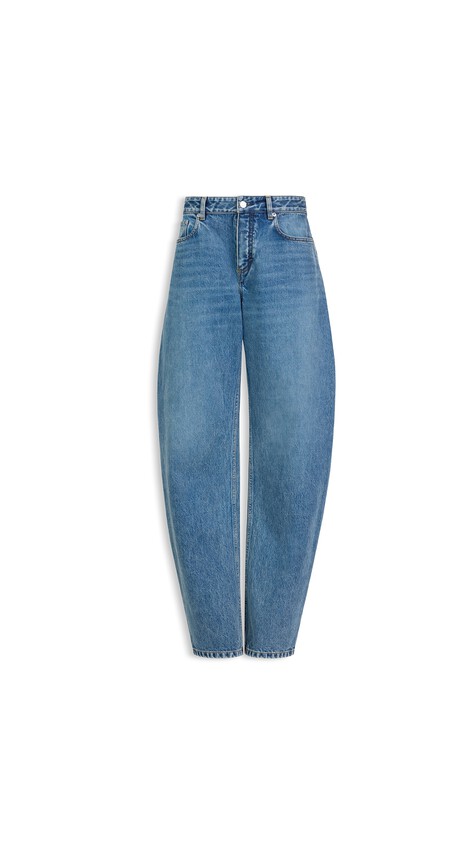 ALA&Iuml;A ROUND DENIM JEANS VINTAGE BLUE