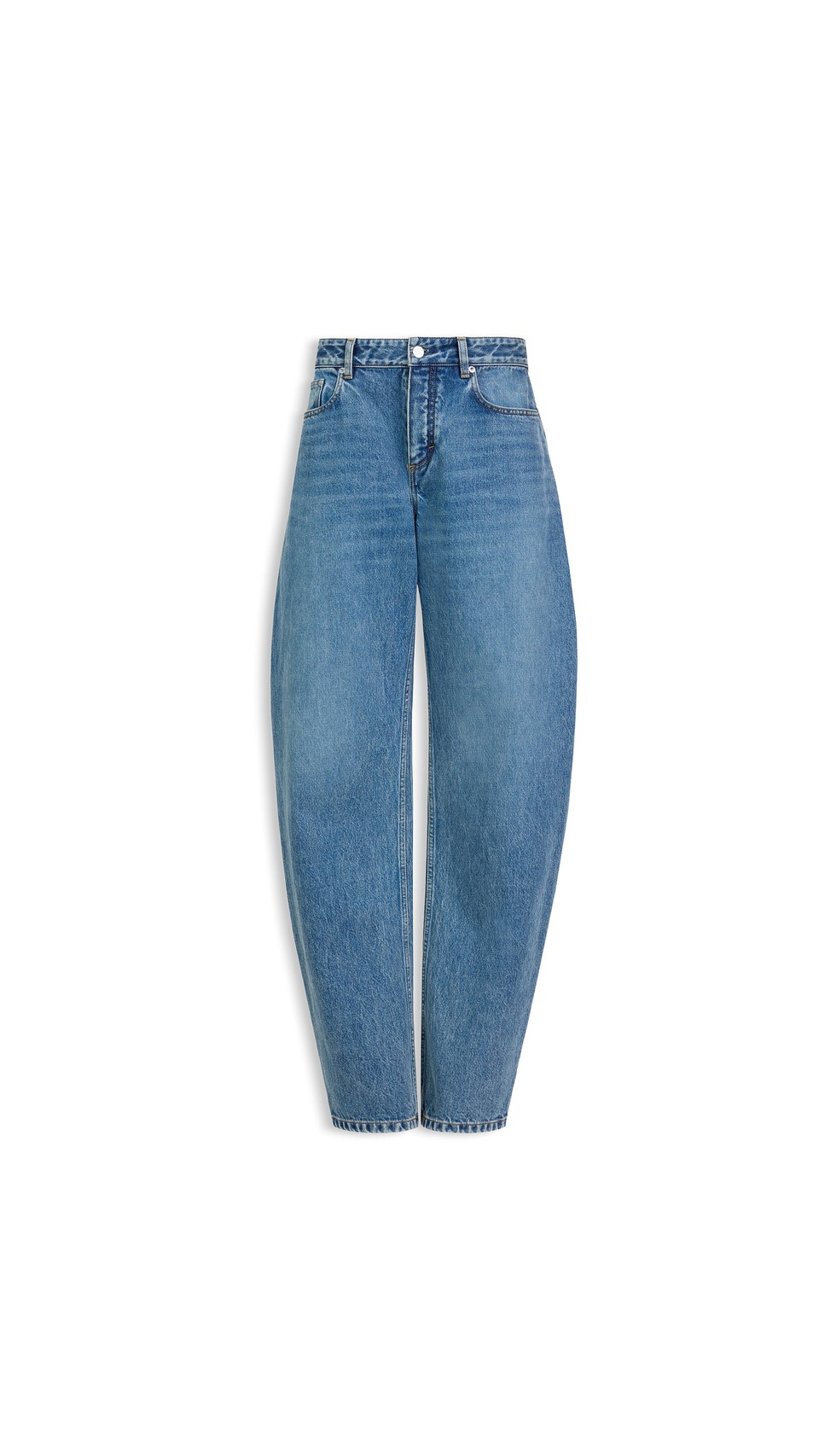 ALA&Iuml;A ROUND DENIM JEANS VINTAGE BLUE