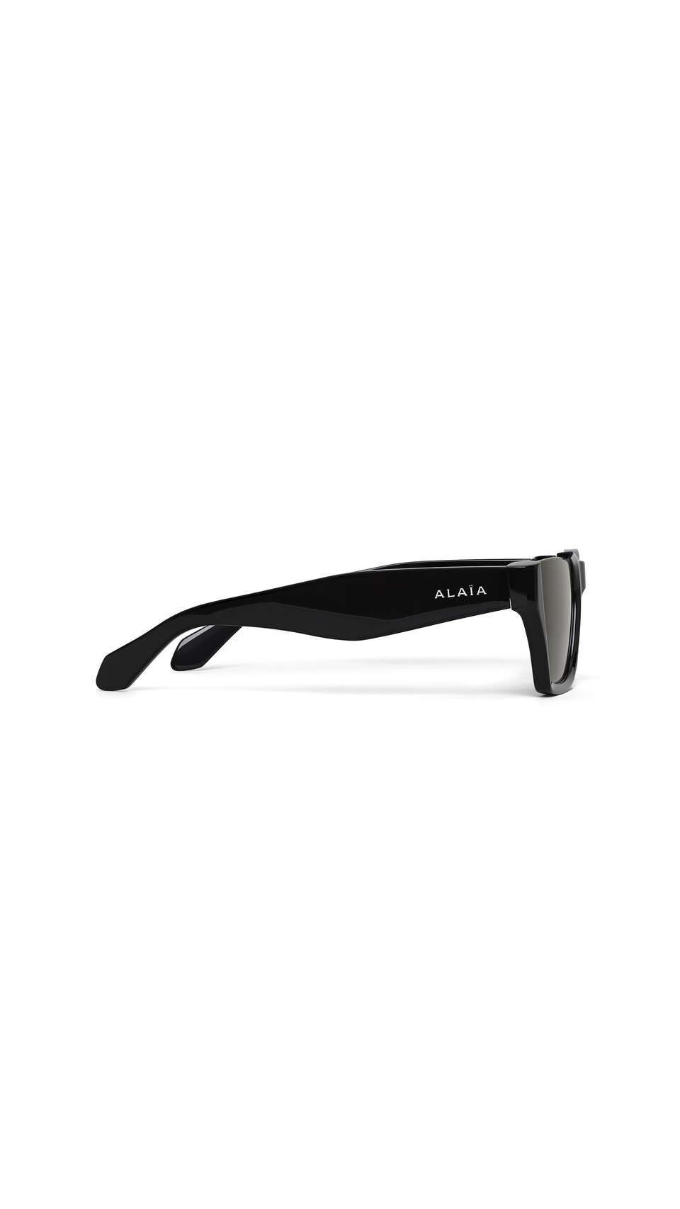 ALA&Iuml;A RECTANGULAR SUNGLASSES BLACK - View 2