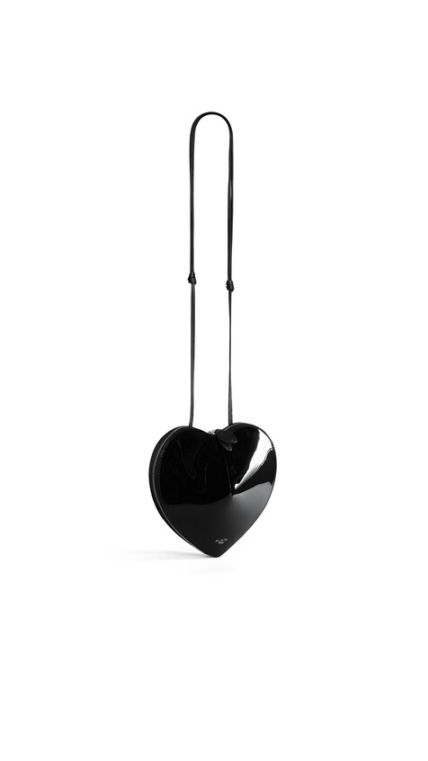 ALA&Iuml;A LE C&OElig;UR BAG IN CALFSKIN BLACK - View 2