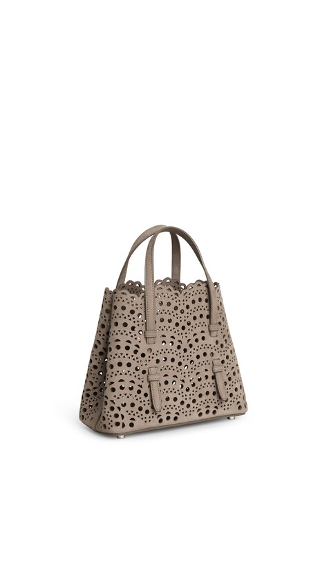 ALA&Iuml;A MINA 20 IN PERFORATED VIENNE NUBUCK  MIST - View 2