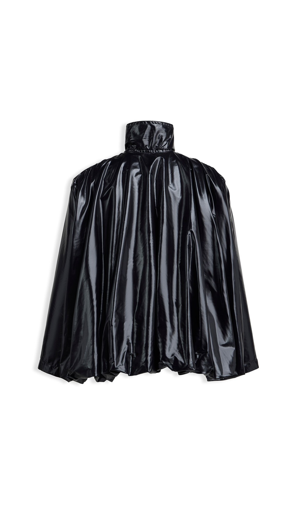 ALA&Iuml;A BALLOON NYLON JACKET BLACK - View 4