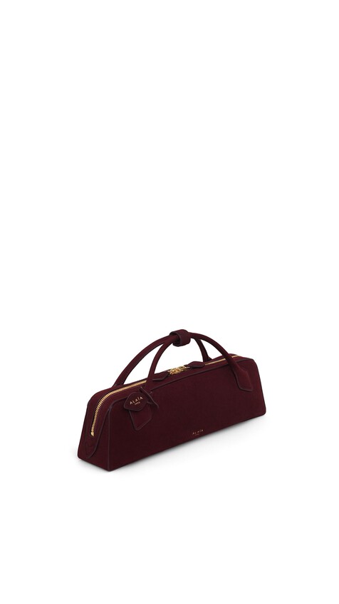 LE TECKEL CLUTCH IN SUEDE