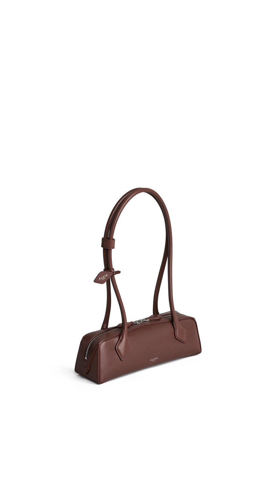 ALA&Iuml;A LE TECKEL SMALL BAG IN LEATHER BROWN - View 2