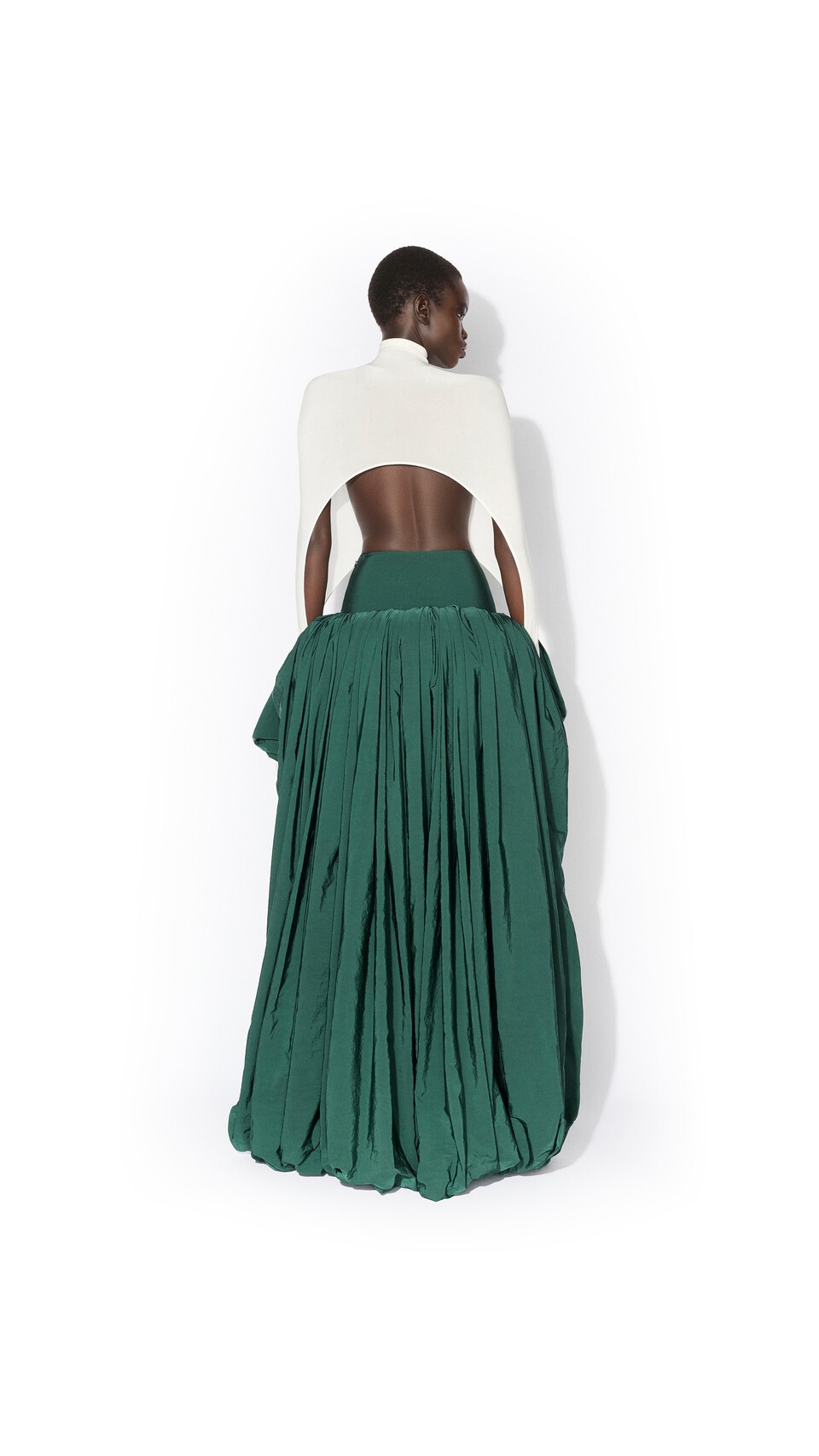 ALA&Iuml;A SECOND-SKIN TENSION TOP WHITE - View 3
