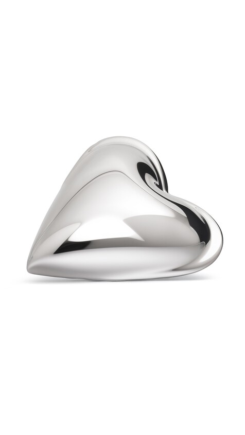 ALA&Iuml;A LE C&OElig;UR BOMB&Eacute; EARRINGS WHITE SILVER - View 2