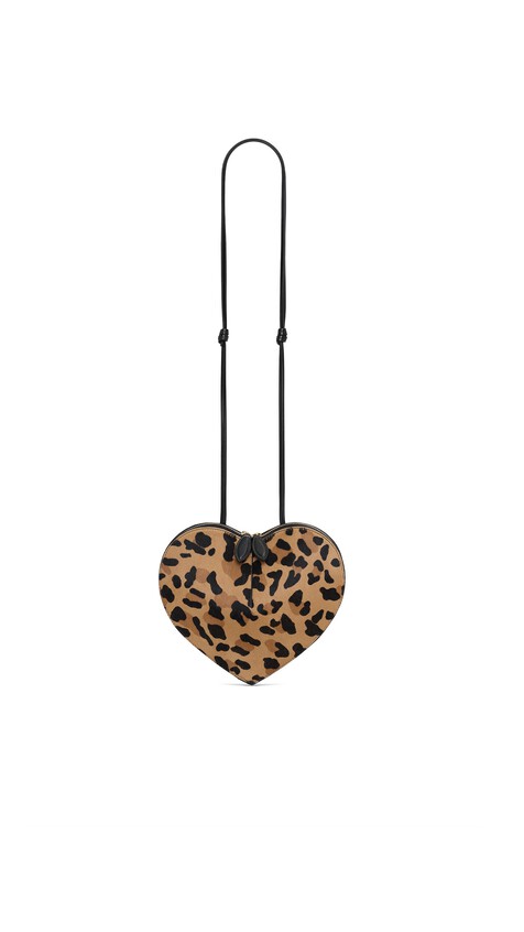 ALA&Iuml;A LE C&OElig;UR BAG IN LEOPARD HAIRCALF BROWN