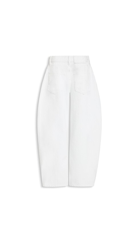 ALA&Iuml;A RODEO DENIM PANTS WHITE - View 2