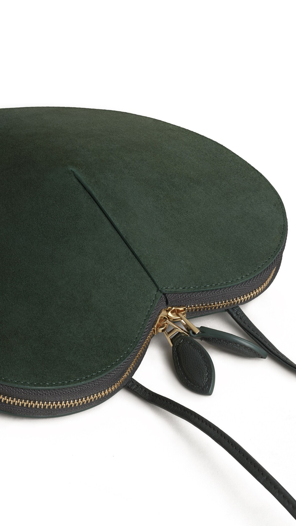 ALA&Iuml;A LE C&OElig;UR BI-MATERIAL BAG IN LEATHER LICHEN - View 4