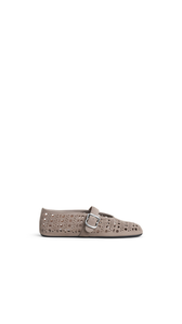 MIST - ALA&Iuml;A BALLET FLATS IN VIENNE SUEDE