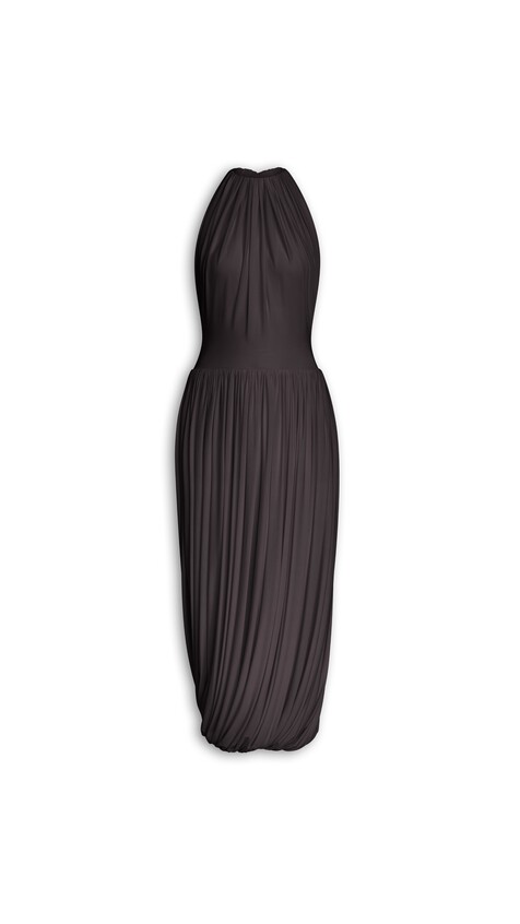 TWISTED SOFT JERSEY DRESS