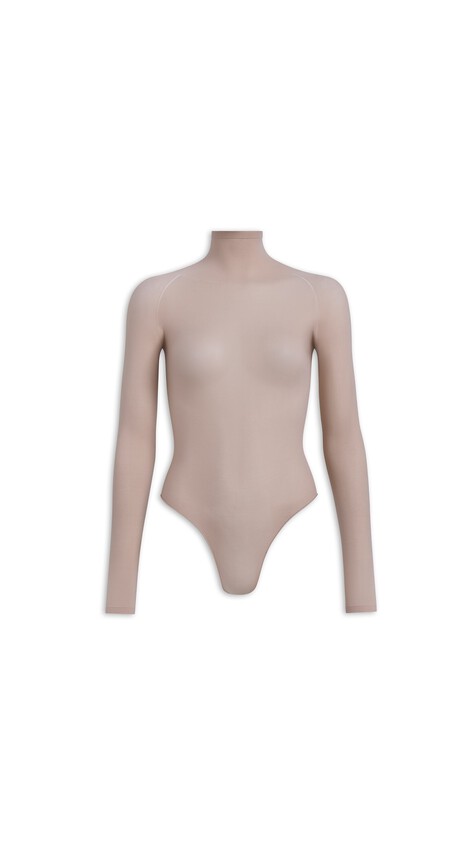 ALA&Iuml;A SECOND SKIN BODY CLEAR CAMEL