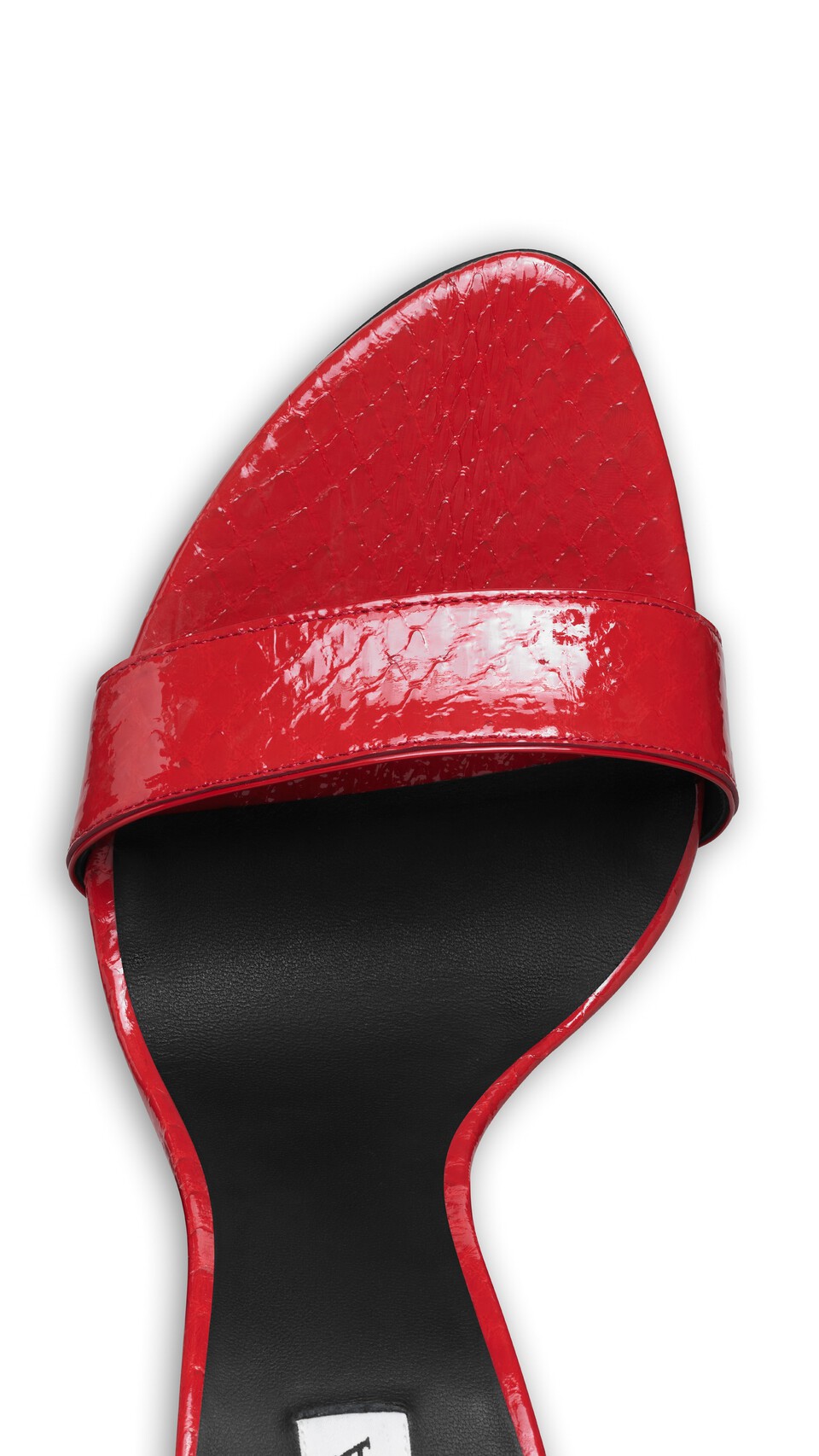 ALA&Iuml;A CONE SANDALS IN AYERS LEATHER BURNT ORANGE - View 4