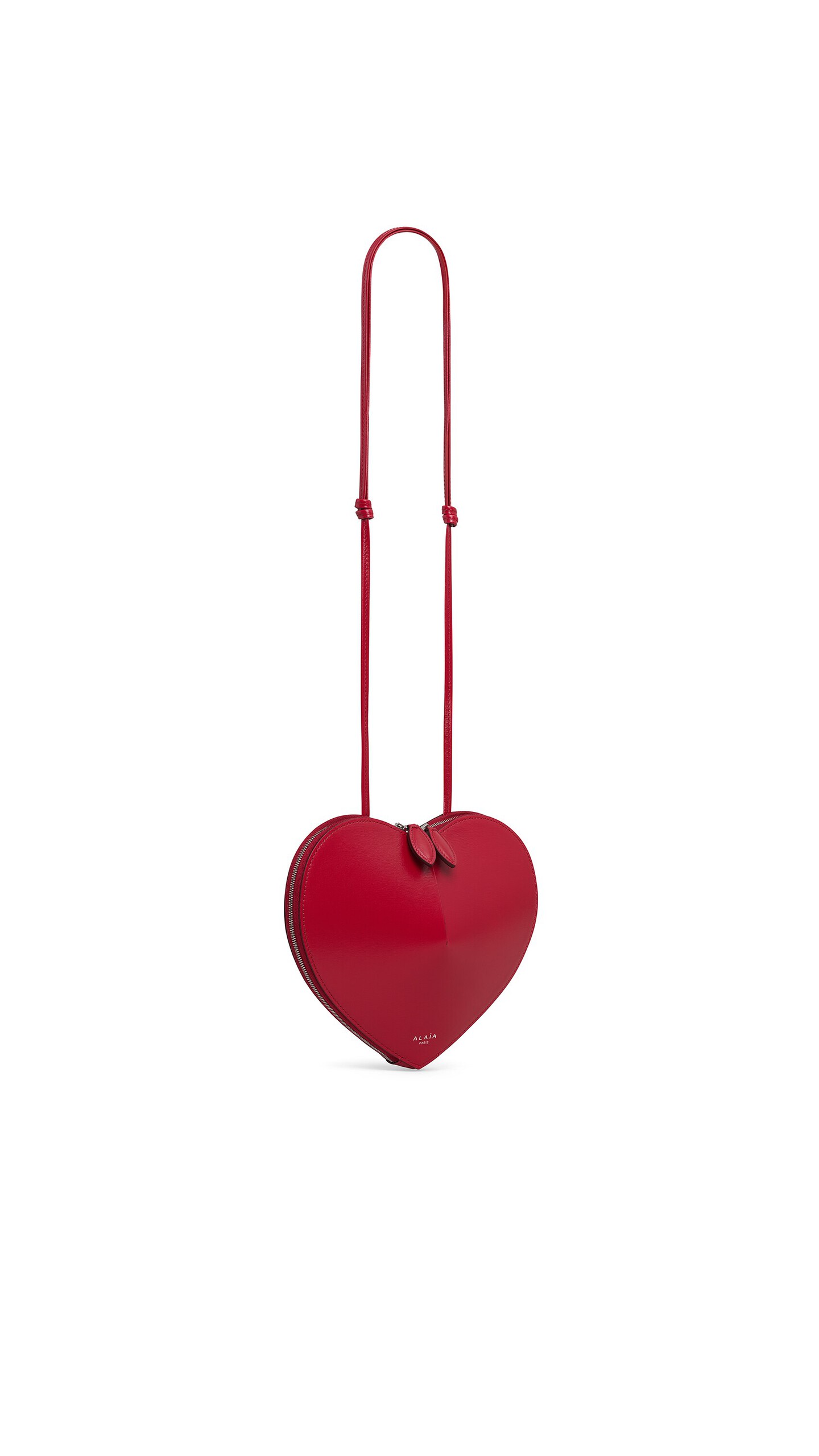 ALA&Iuml;A LE C&OElig;UR BAG IN CALFSKIN RED - View 2