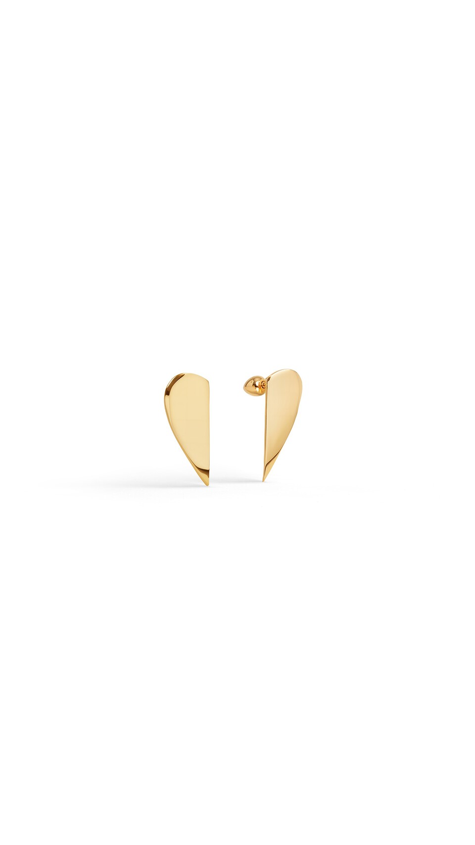 ALA&Iuml;A DEMI-C&OElig;UR EARRINGS YELLOW GOLD METALS - View 5