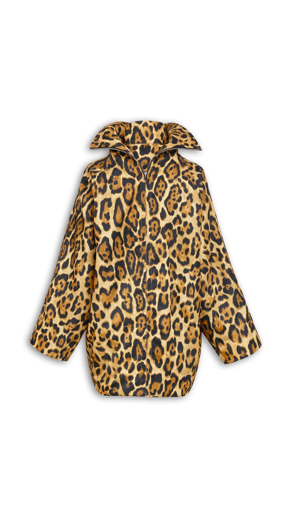 ALA&Iuml;A LAYERED TWILL COAT DARK/CARAMEL - View 2