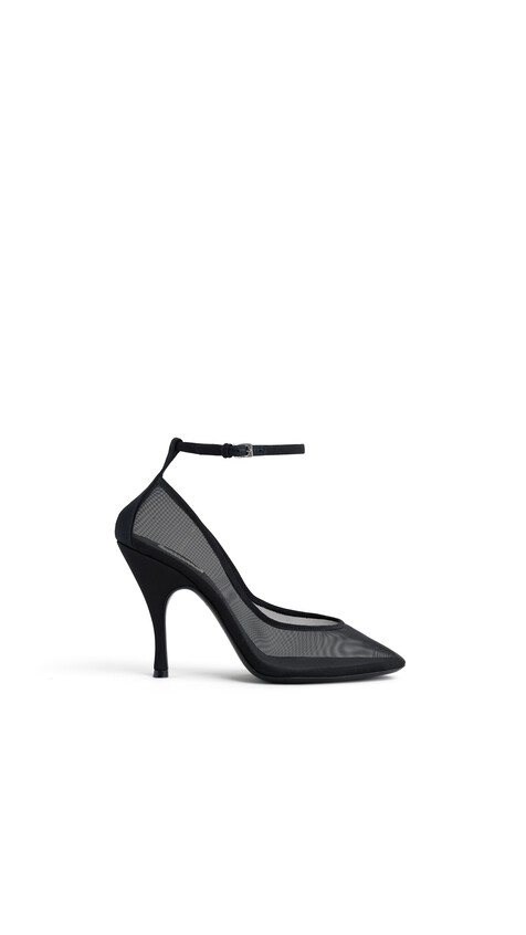 ALA&Iuml;A RIEMCHENPUMPS AUS NETZSTOFF SCHWARZ