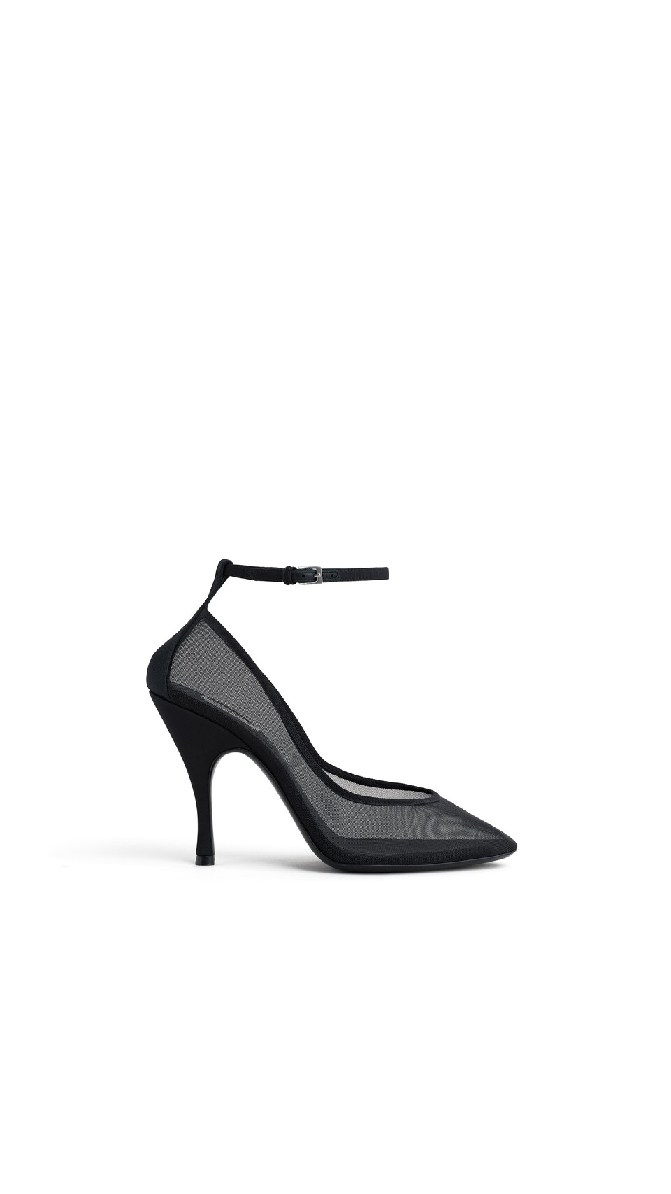 ALA&Iuml;A STRAPPY PUMPS IN MESH BLACK