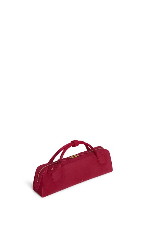 ALA&Iuml;A LE TECKEL CLUTCH IN SUEDE  - View 2