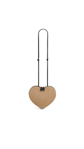 NATURAL - ALA&Iuml;A LE C&OElig;UR BAG IN PAPER STRAW