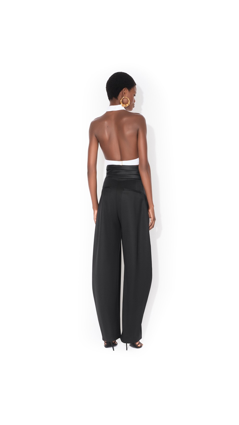ALA&Iuml;A COTTON POPLIN TOP WHITE - View 3