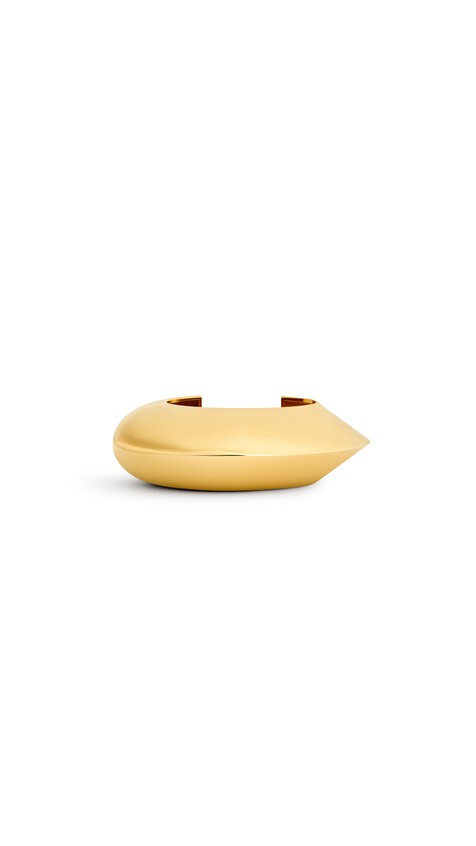 ALA&Iuml;A EDGE MEDIUM CUFF YELLOW GOLD METALS