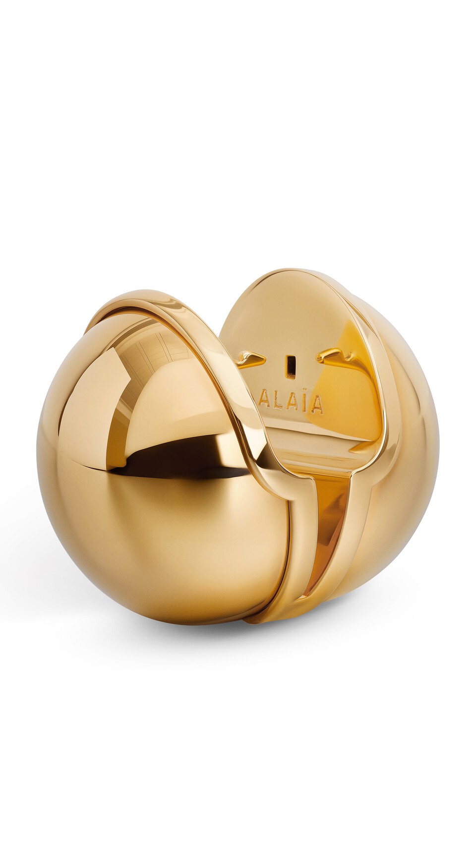 ALA&Iuml;A SPHERE EARRINGS YELLOW GOLD METALS - View 2