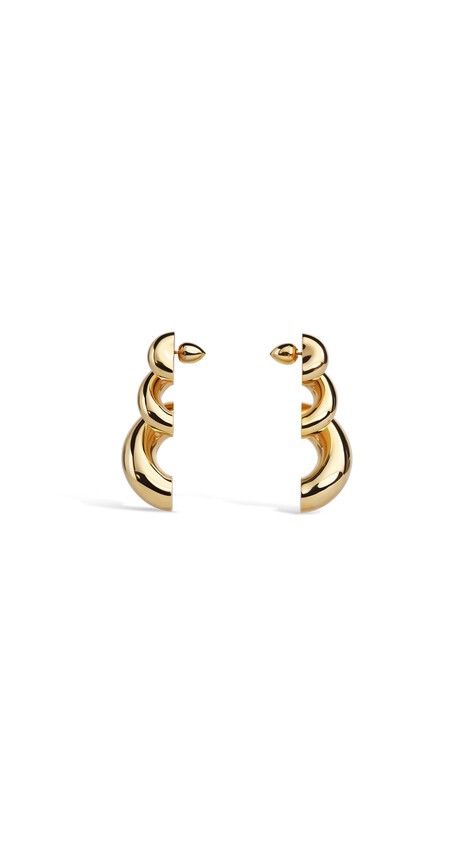 ALA&Iuml;A TORSION OHRRINGE GELBGOLD-METALLE - View 2