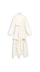 IVORY - ALA&Iuml;A POPLIN RUFFLE JUMPSUIT