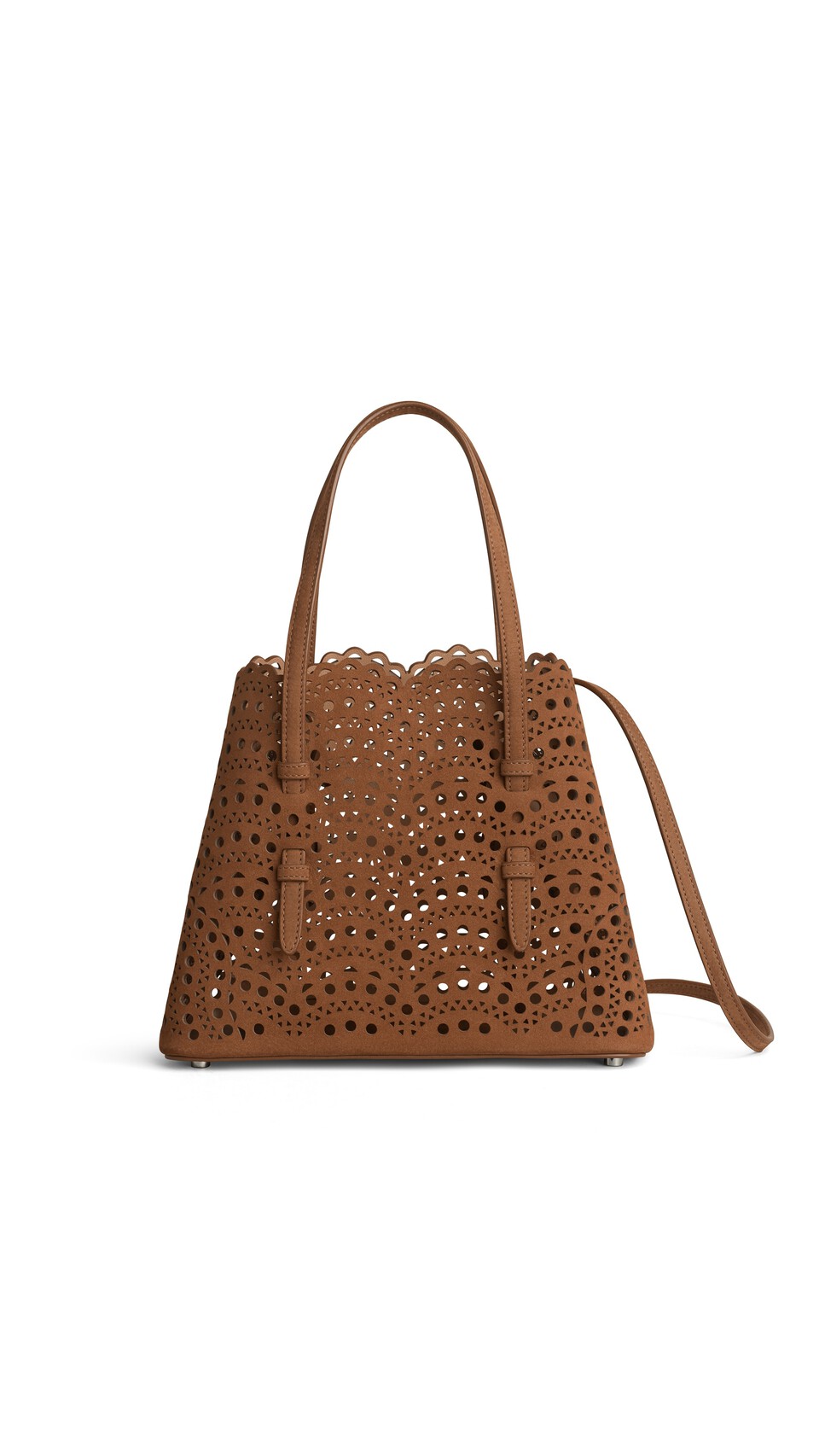 ALA&Iuml;A MINA 25 IN NUBUCK BROWN