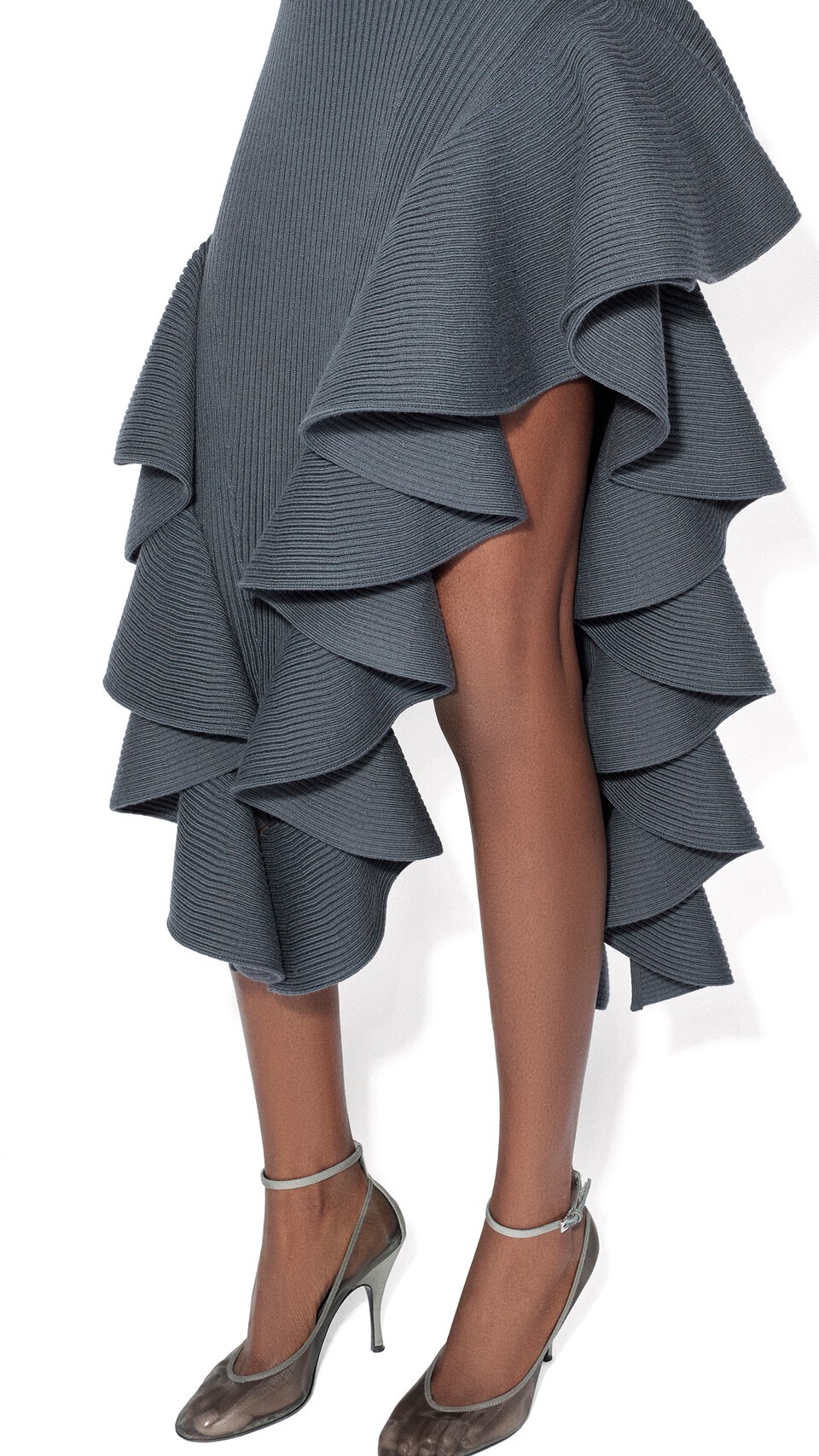 ALA&Iuml;A GERIPPTER R&Uuml;SCHENROCK BLAUGRAU - View 4