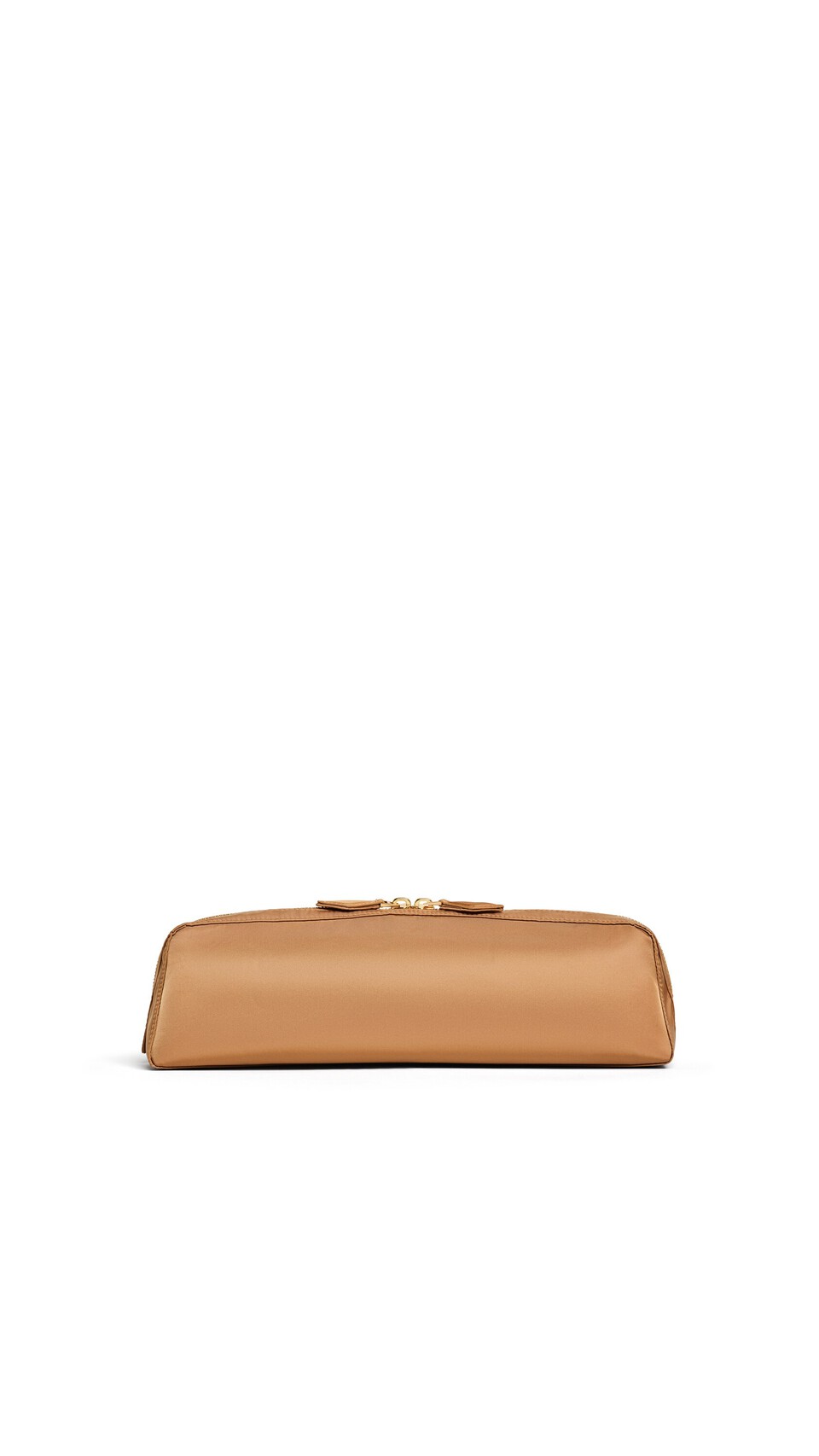 ALA&Iuml;A LE TECKEL MEDIUM BAG IN POLYURETHANE AND AYERS LEATHER HONEY - View 4