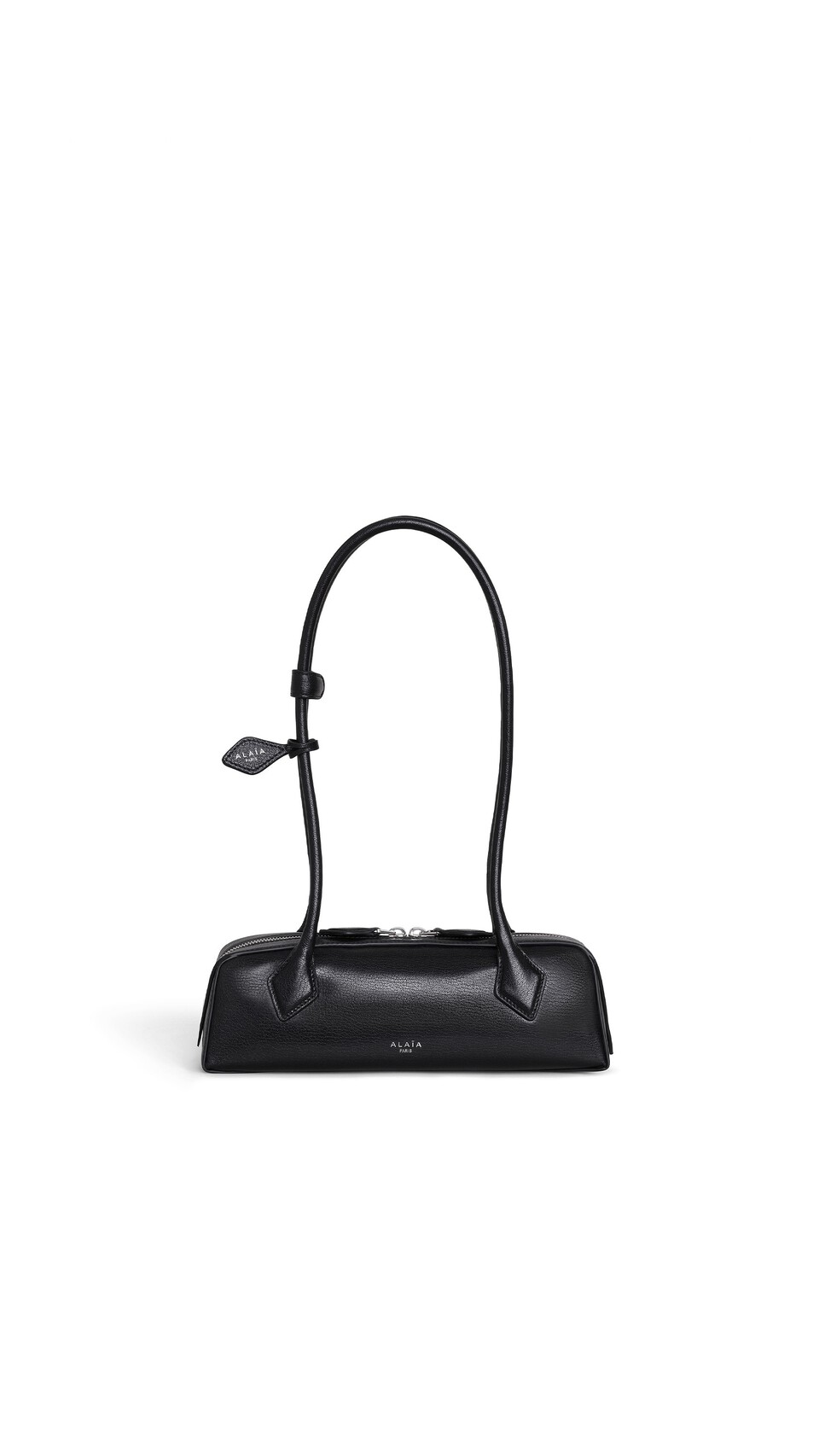 ALA&Iuml;A LE TECKEL SMALL BAG IN LEATHER BLACK