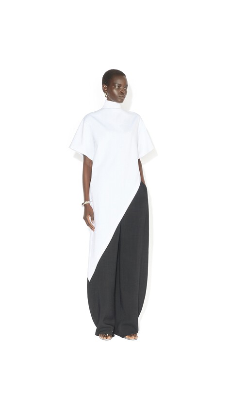ALA&Iuml;A HIGH-WAIST TAILORED PANTS BLACK - View 2